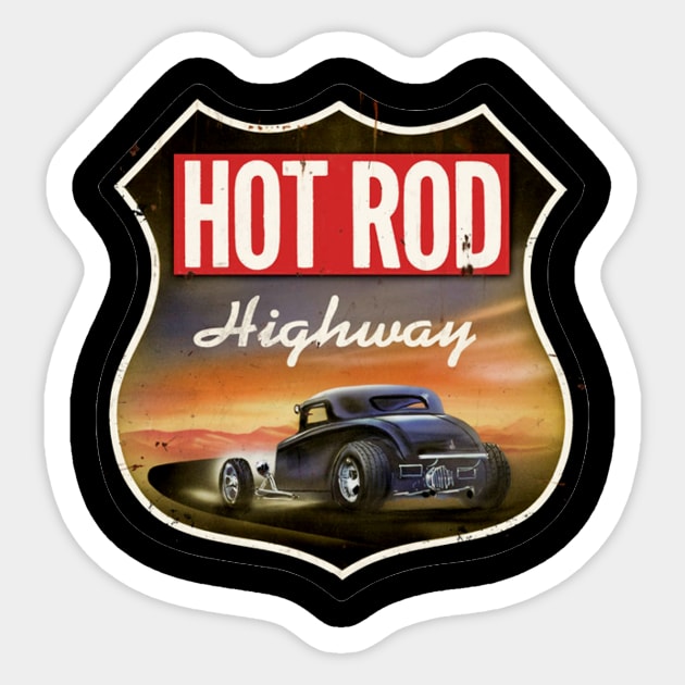 Hot Rod Sticker by JosephineKempf